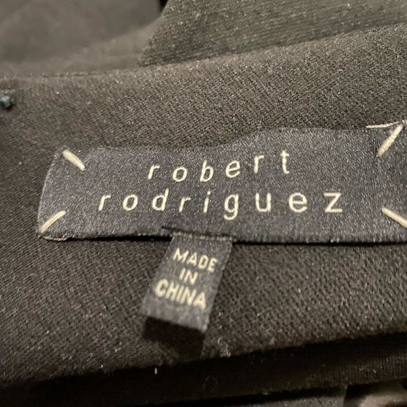 ROBERT Rodriguez Black Open Back Mini Dress Size 2 - Picture 5 of 7